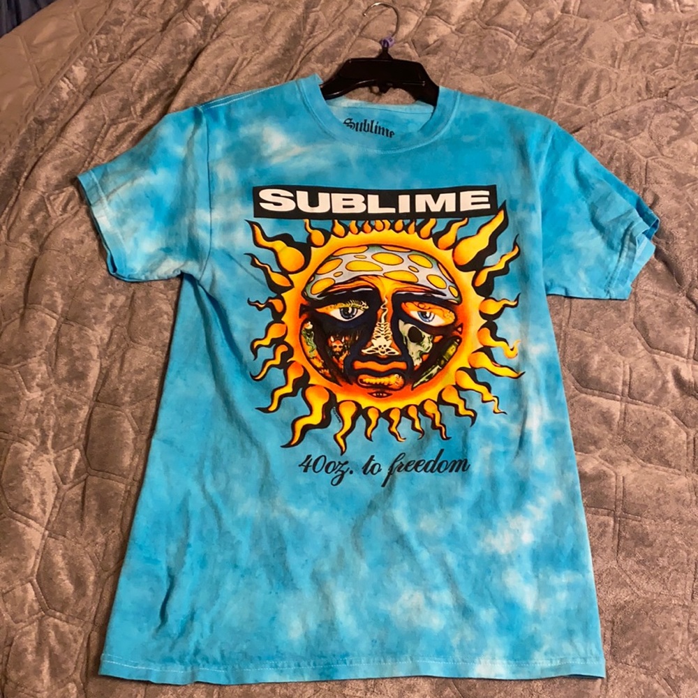 Men’s sublime 40oz to freedom tie dye t-shirt